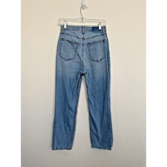 Abercrombie Curve Love The Ankle Straight Ultra High Rise Jeans Light Wash Sz 27 - Picture 5 of 6